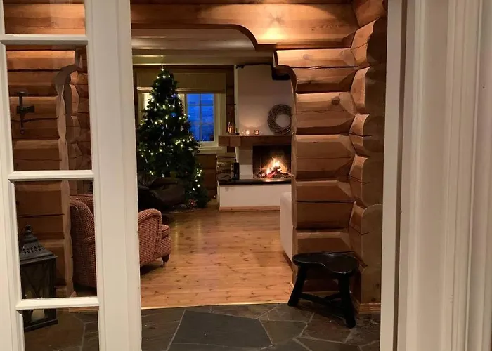 Stor Velutstyrt Laftehytte Med Usjenert Uteplass, Flott Utsikt Og Jacuzzi Eggedal