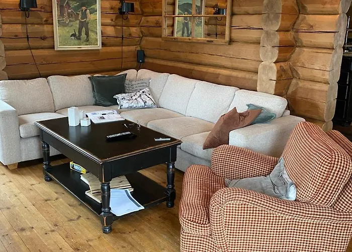 Stor Velutstyrt Laftehytte Med Usjenert Uteplass, Flott Utsikt Og Jacuzzi Eggedal